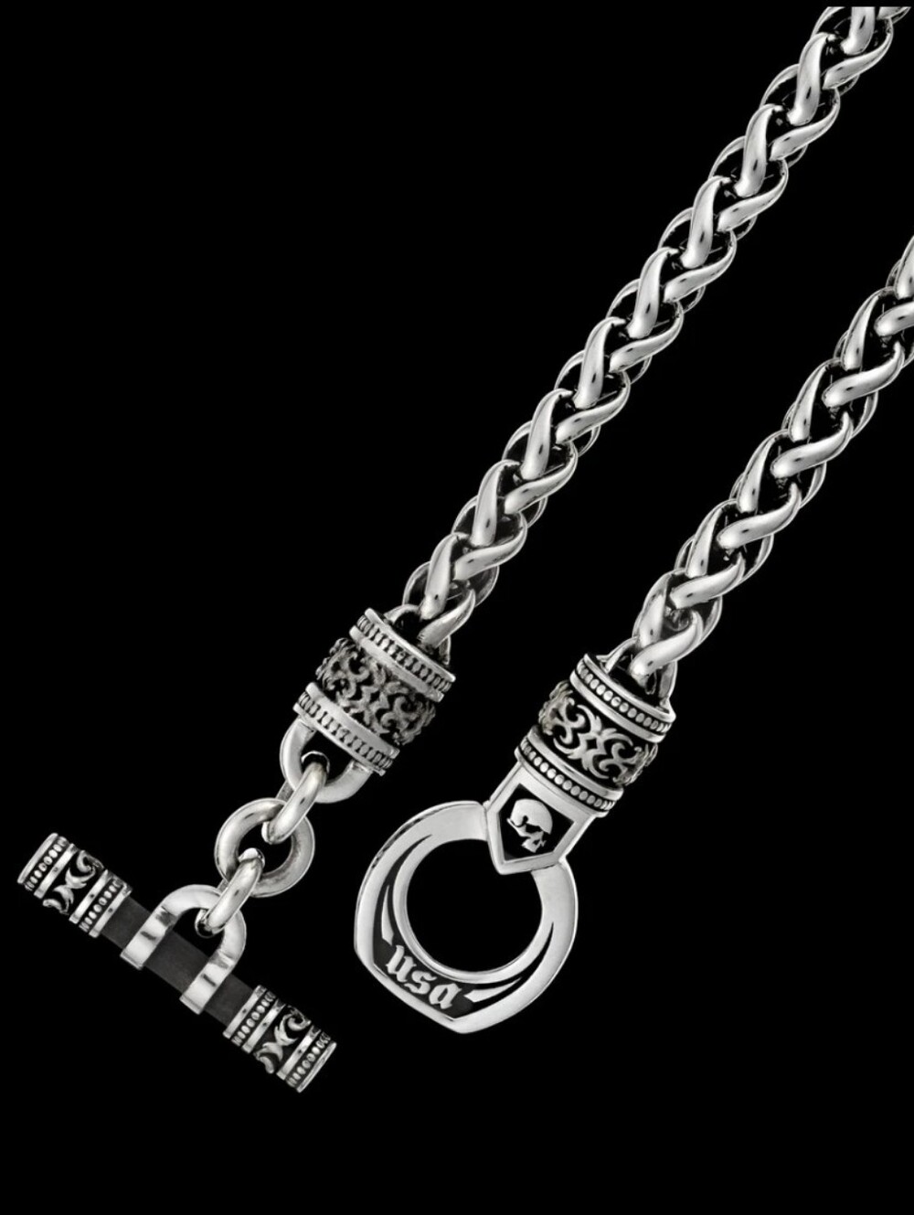 Night Rider 925 Silver King Chain and Pendant - Picture 2 of 6